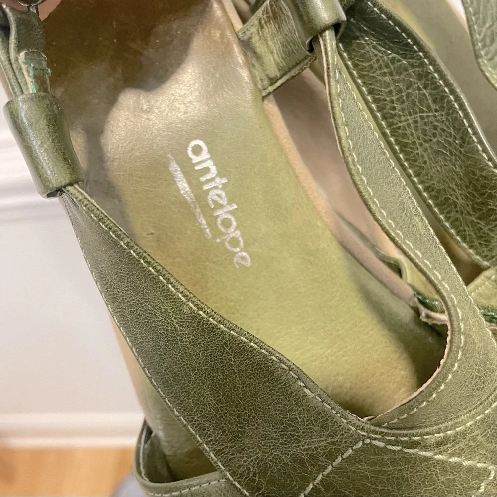 Antelope Woman's  Leather Wedge Sandals Sz39